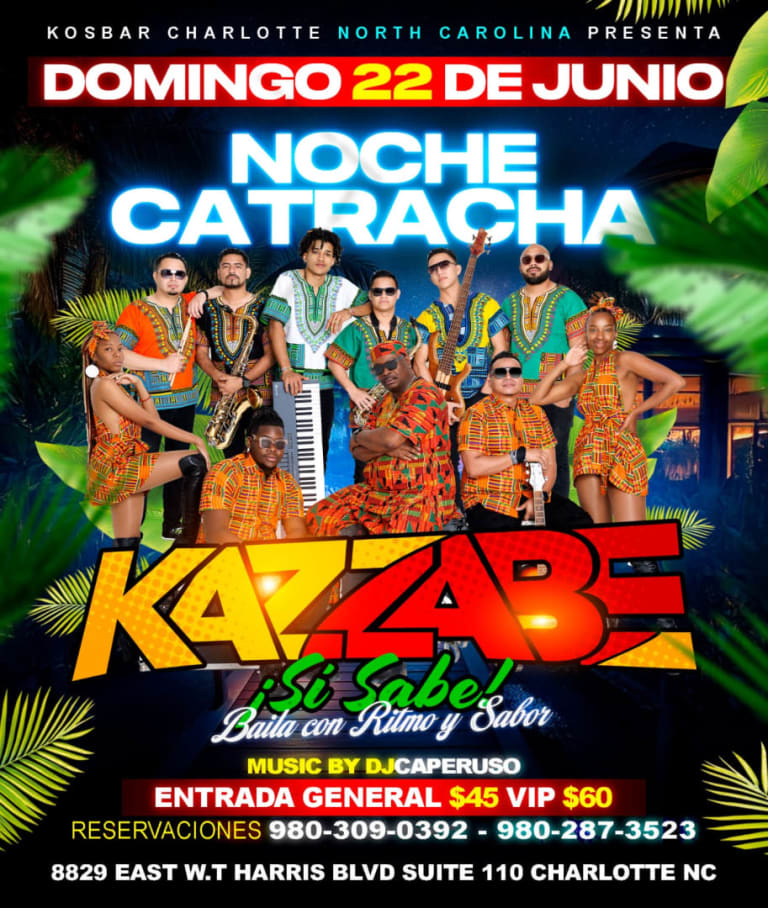 Event - KOS BAR CHARLOTTE/DESDE HONDURAS KAZZABE - Charlotte, North Carolina - June 22, 2025 | concert tickets
