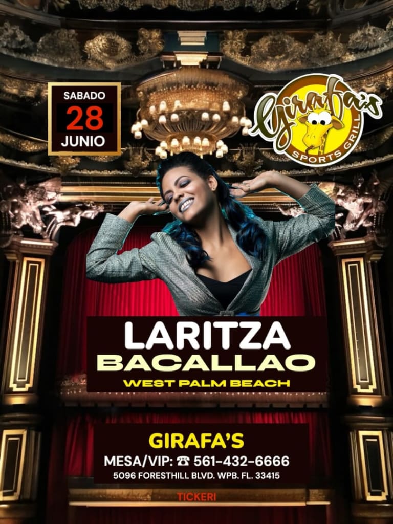 Event - LARITZA BACALLAO en WEST PALM BEACH  - West Palm Beach, Florida - 28 de junio de 2025 | concert tickets