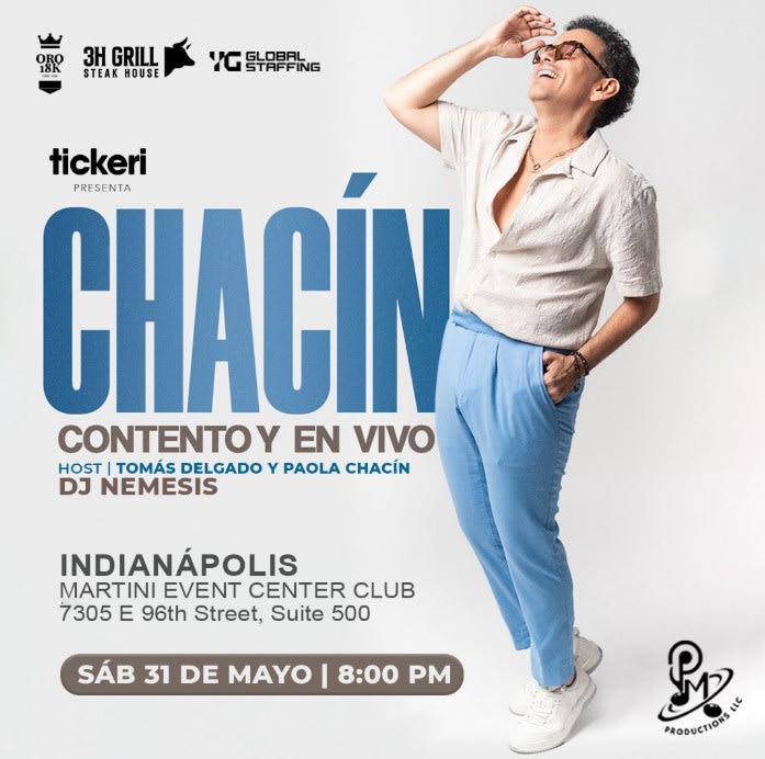 Event - Jorge Luis Chacin - Indianapolis, Indiana - 31 de mayo de 2025 | concert tickets