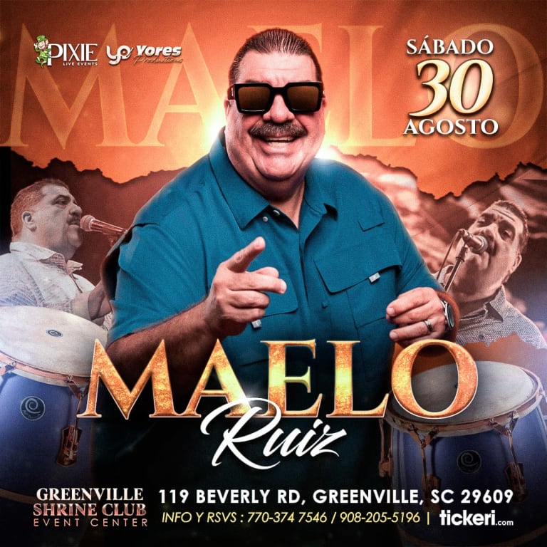 Event - MAELO RUIZ EN CONCIERTO GREENVILLE,SC - Greenville, South Carolina - August 30, 2025 | concert tickets