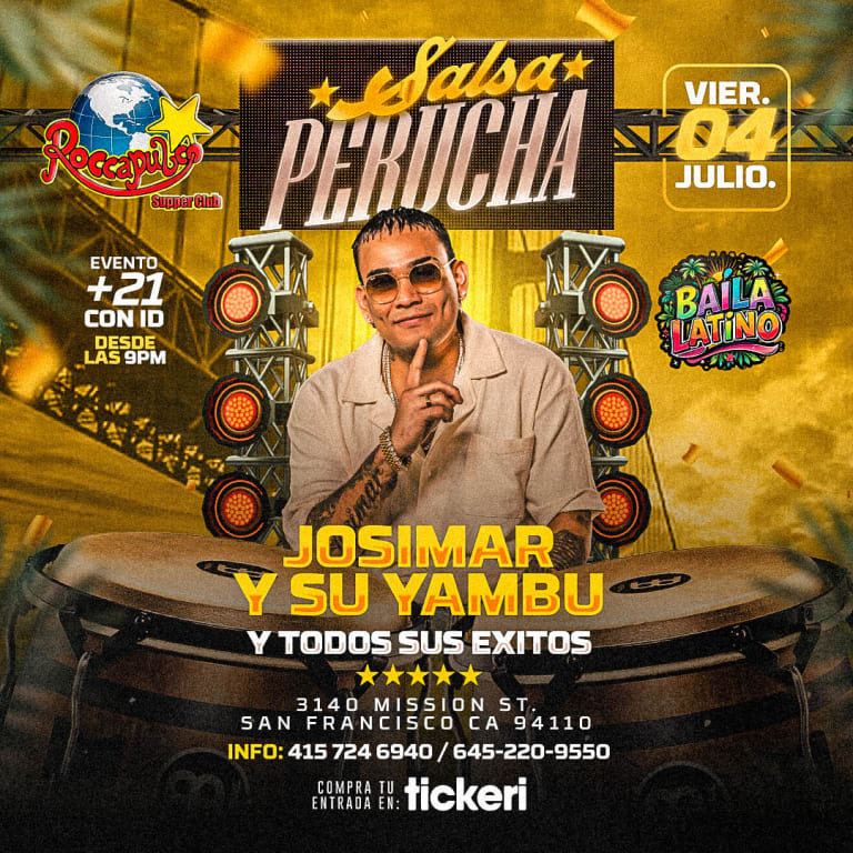Event - JOSIMAR EN ROCAPULCO 4 de julio  - San Francisco, California - July 4, 2025 | concert tickets