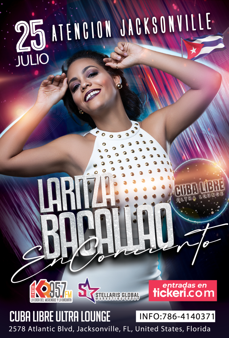 Event - Laritza Bacallao en Concierto – ¡Por primera vez en Jacksonville Florida!  - Jacksonville, Florida - July 25, 2025 | concert tickets