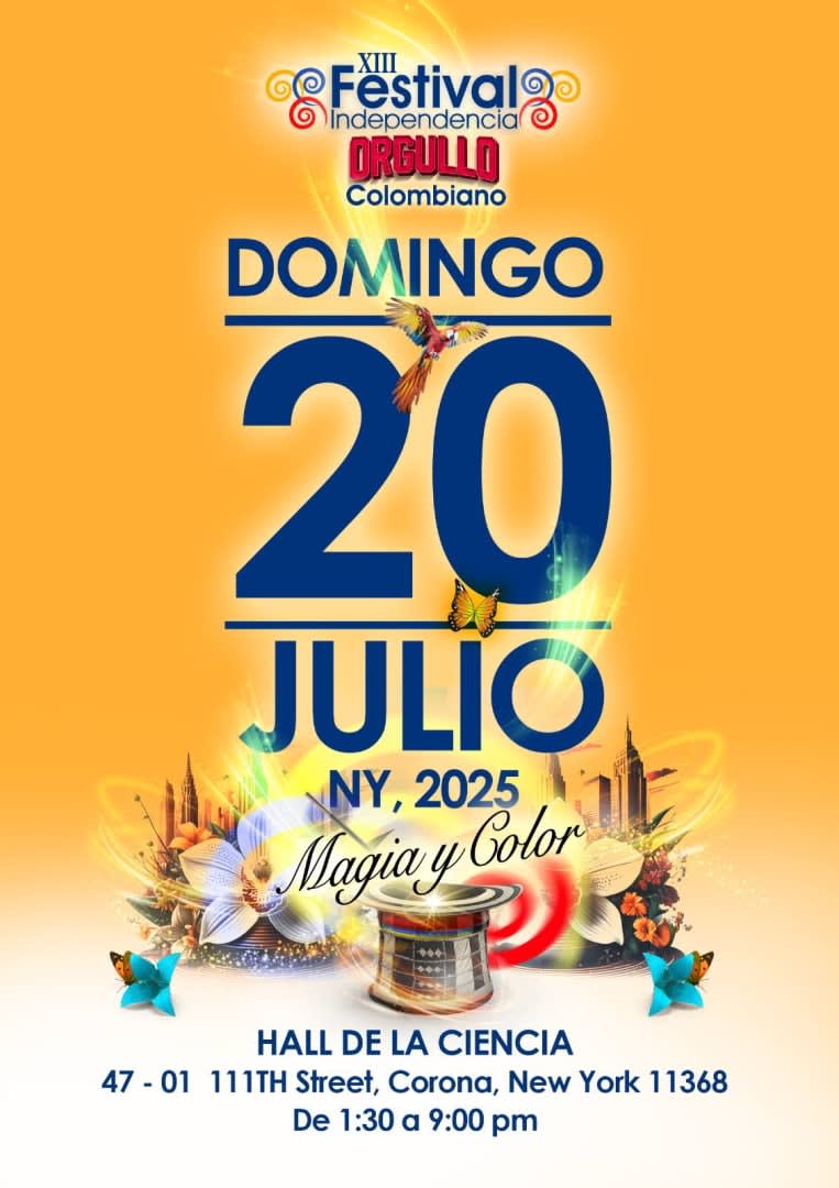 Event -  Festival Independencia Orgullo Colombiano - FIOC New York 2025 - Queens, New York - July 20, 2025 | concert tickets