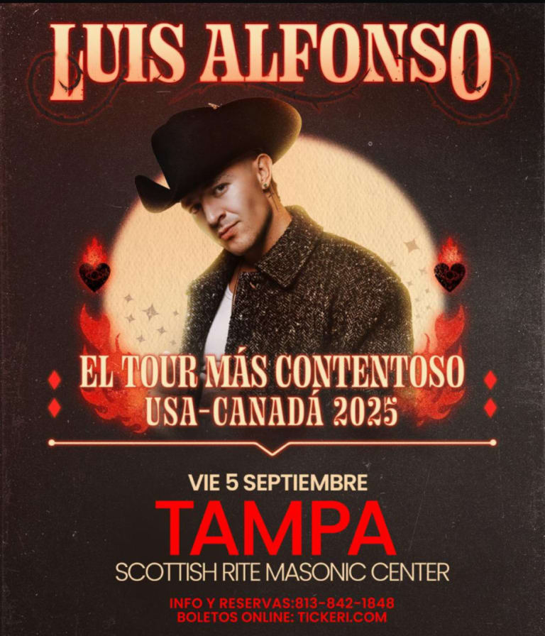 Event - Luis Alfonso en concierto! - Tampa, Florida - September 5, 2025 | concert tickets