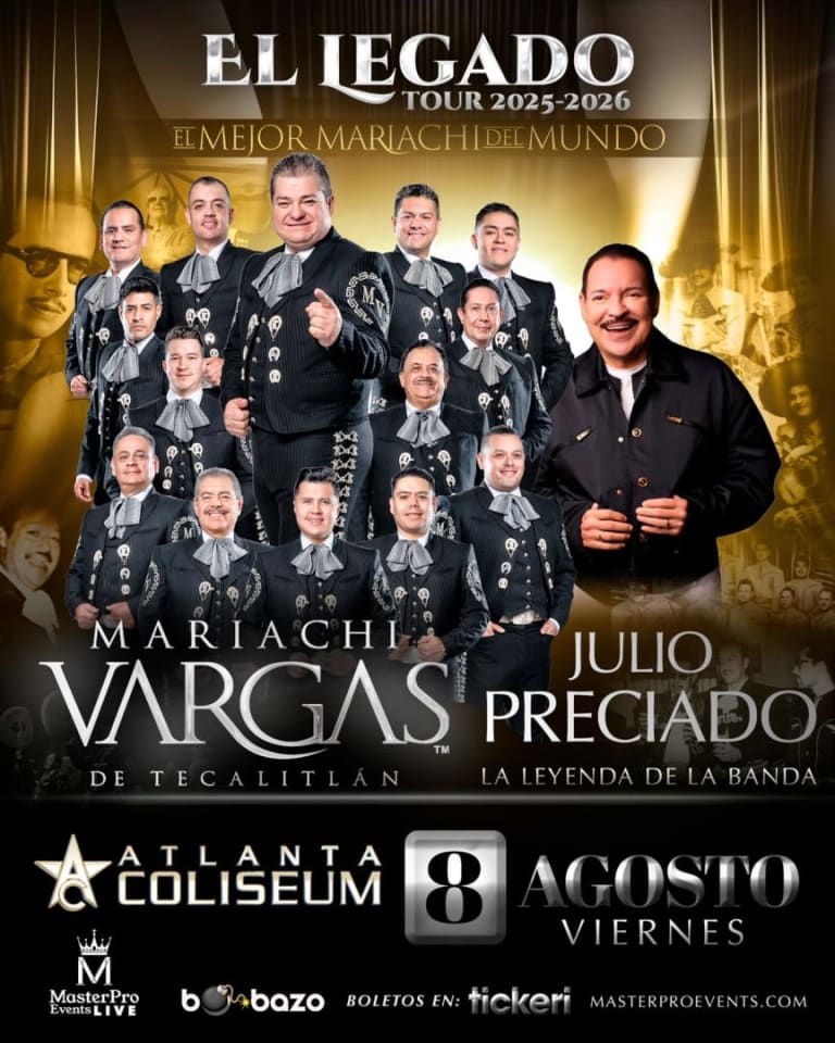 Event - Mariachi Vargas y Julio Preciado en vivo en Atlanta - Duluth, Georgia - August 8, 2025 | concert tickets