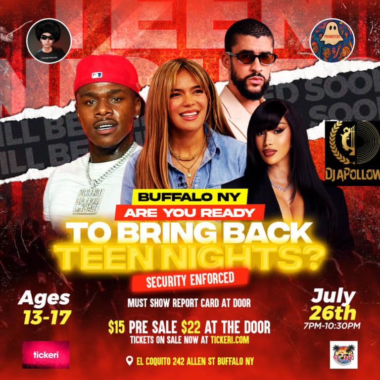 Event - Teen night!  - Buffalo, New York - July 26, 2025 | concert tickets