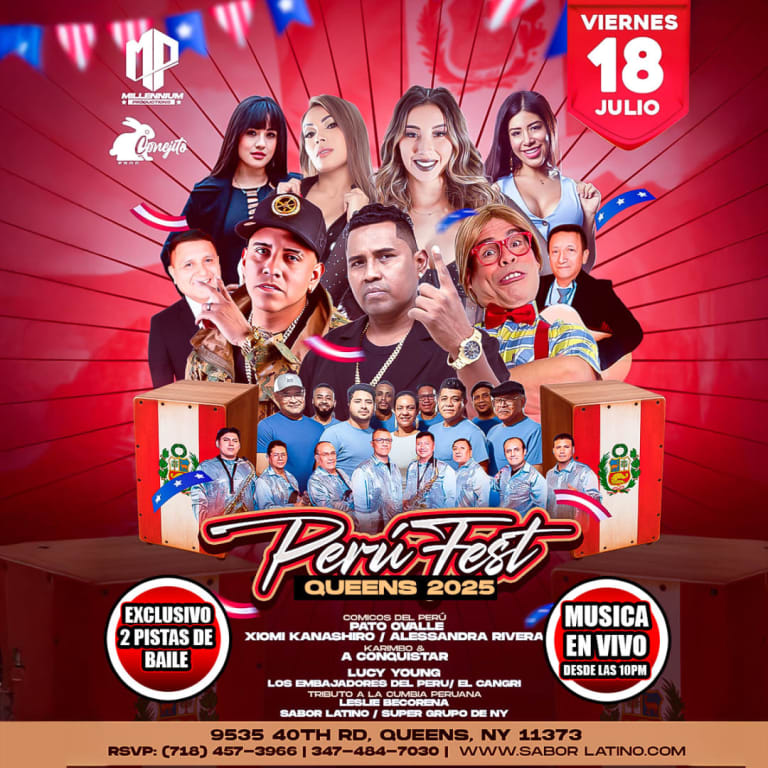 Event - PERU FEST EN SABOR LATINO NY - Queens, New York - July 18, 2025 | concert tickets