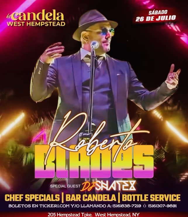 Event - ROBERTO BLADES EN CONCIERTO  - West Hempstead, New York - July 26, 2025 | concert tickets