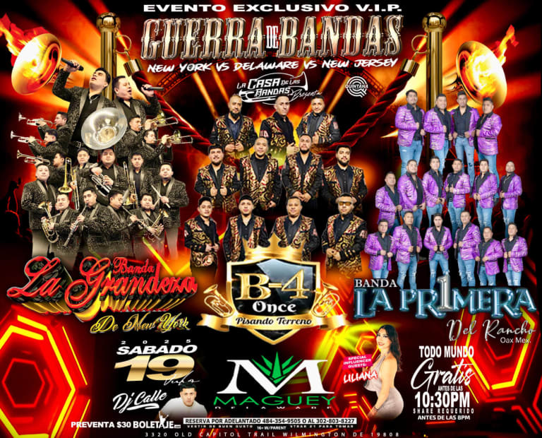 Event - Guerra de Bandas!  - Wilmington, Delaware - 19 de julio de 2025 | concert tickets