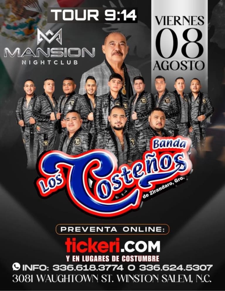 Event - Banda Los Costeños - Winston-Salem, North Carolina - August 8, 2025 | concert tickets