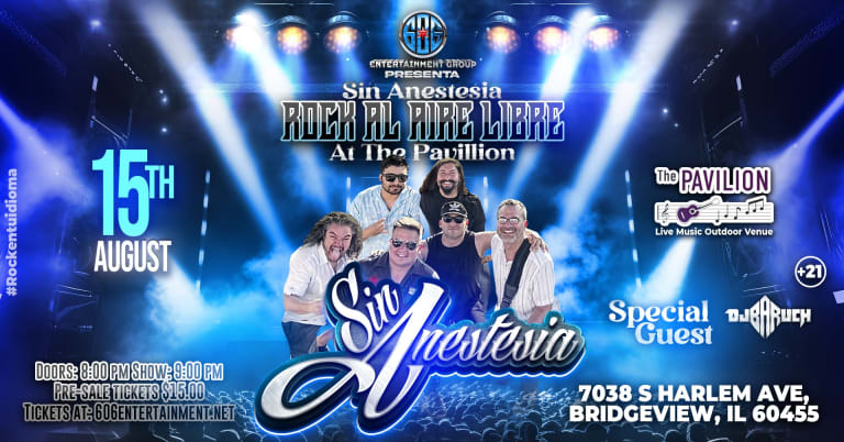 Event - SIN ANESTESIA - Rock Al Aire Libre - Bridgeview, Illinois - August 15, 2025 | concert tickets