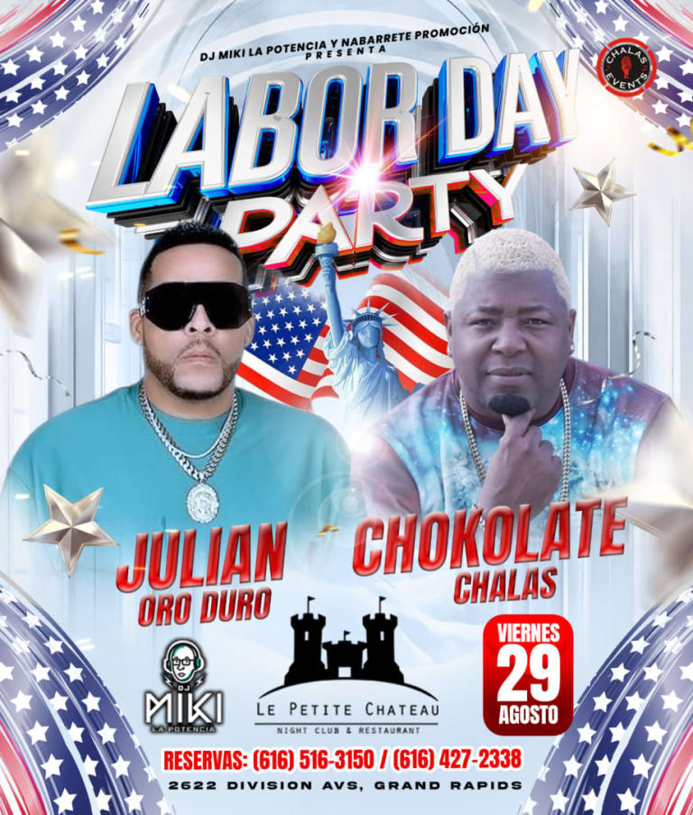 Event - LABOR DAY PARTY JULIAN ORO DURO Y CHOKOLATE CHALAS - Grand Rapids, Michigan - August 29, 2025 | concert tickets