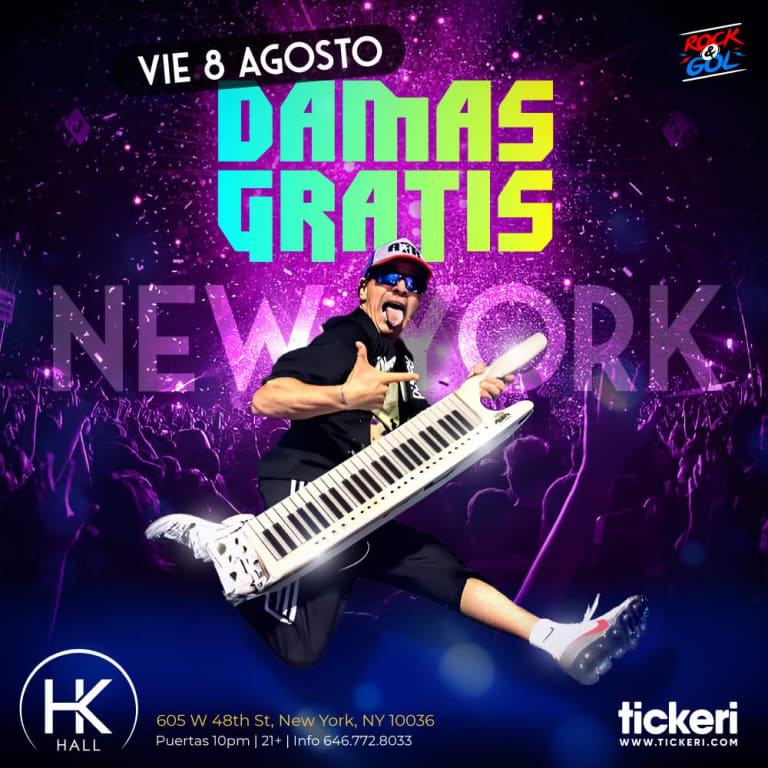 Event - DAMAS GRATIS EN VIVO EN NEW YORK - New York, New York - August 8, 2025 | concert tickets