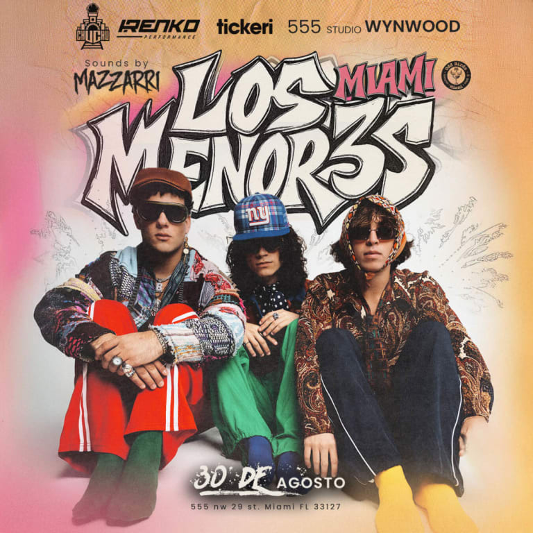 Event - LOS MENOR3S CONCERT MIAMI Sounds by MAZZARRI  - Miami, Florida - August 30, 2025 | concert tickets