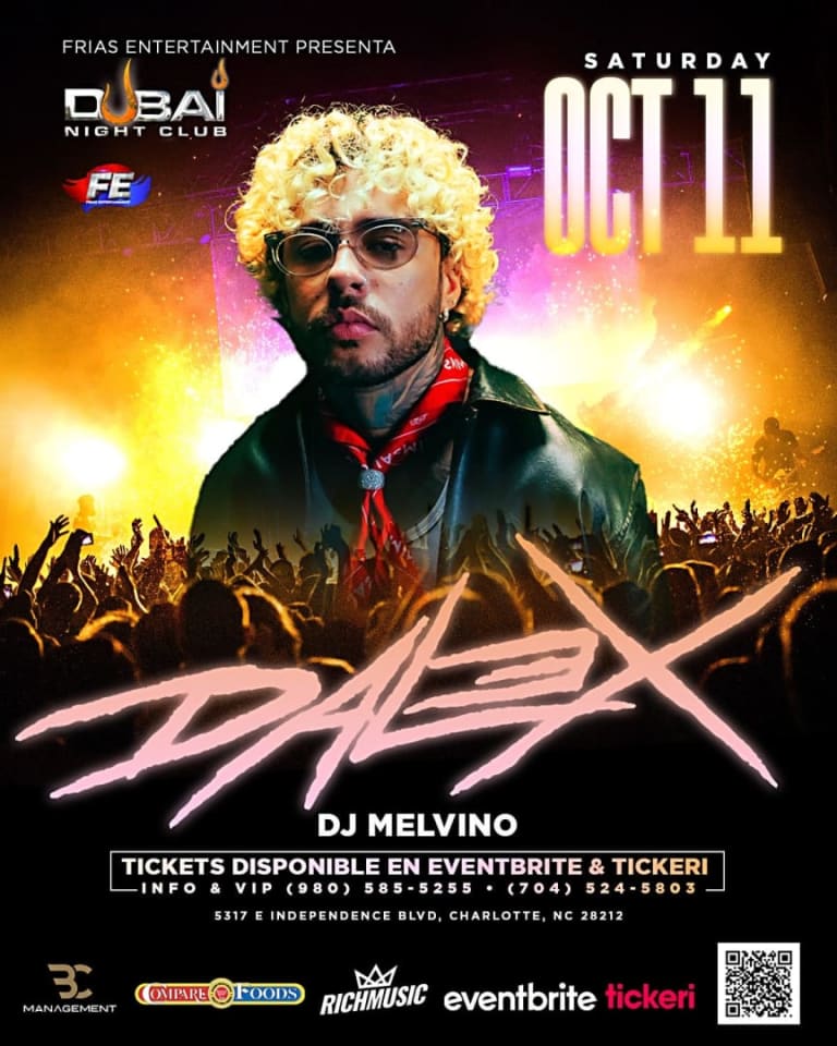 Event - Cancelado Dalex- nueva fecha  - Charlotte, North Carolina - October 11, 2025 | concert tickets