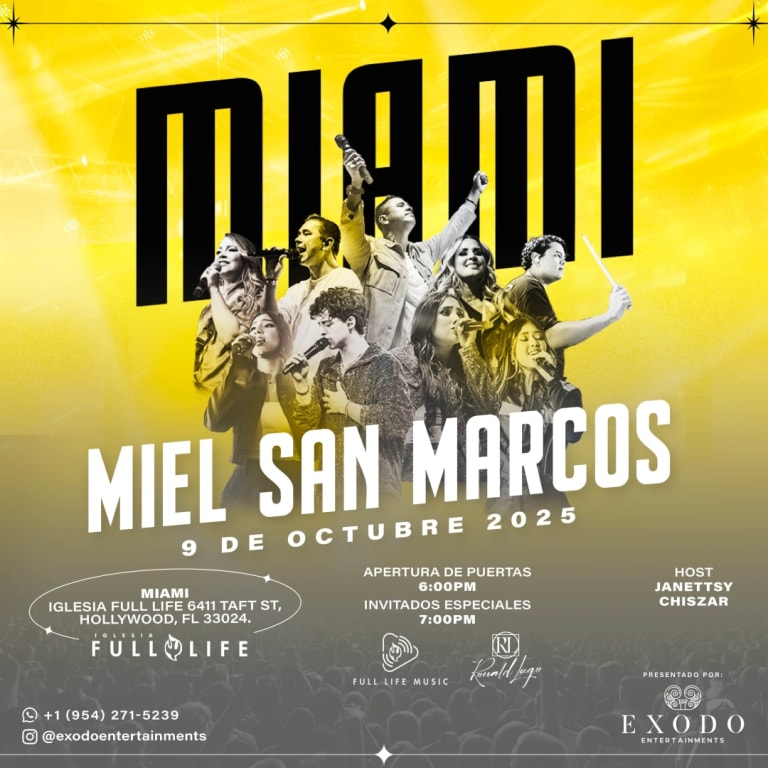 Event - Miel san Marcos en Miami - Hollywood, Florida - October 9, 2025 | concert tickets