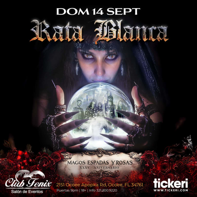 Event - RATA BLANCA EN VIVO EN ORLANDO - Ocoee, Florida - September 14, 2025 | concert tickets