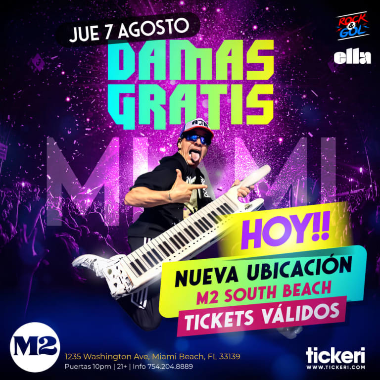 Event - DAMAS GRATIS EN VIVO EN MIAMI - Miami Beach, Florida - August 7, 2025 | concert tickets