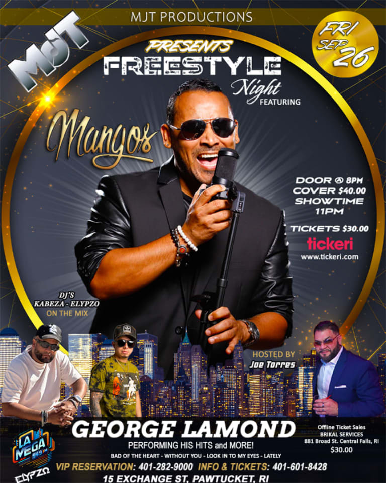 Event - George Lamond-Freestyle Night - Pawtucket, Rhode Island - September 26, 2025 | concert tickets
