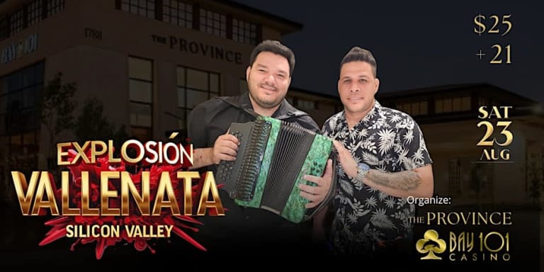 Event - Explosion Vallenata con Joao Daniells & Armando Restrepo en vivo - San Jose, California - August 23, 2025 | concert tickets