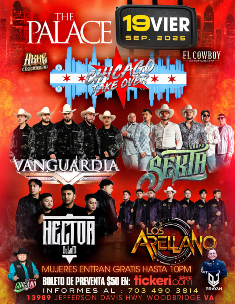 Event - CHICAGO TAKEOVER @ THE PALACE, WOODBRIDGE VA - Woodbridge, Virginia - September 19, 2025 | concert tickets