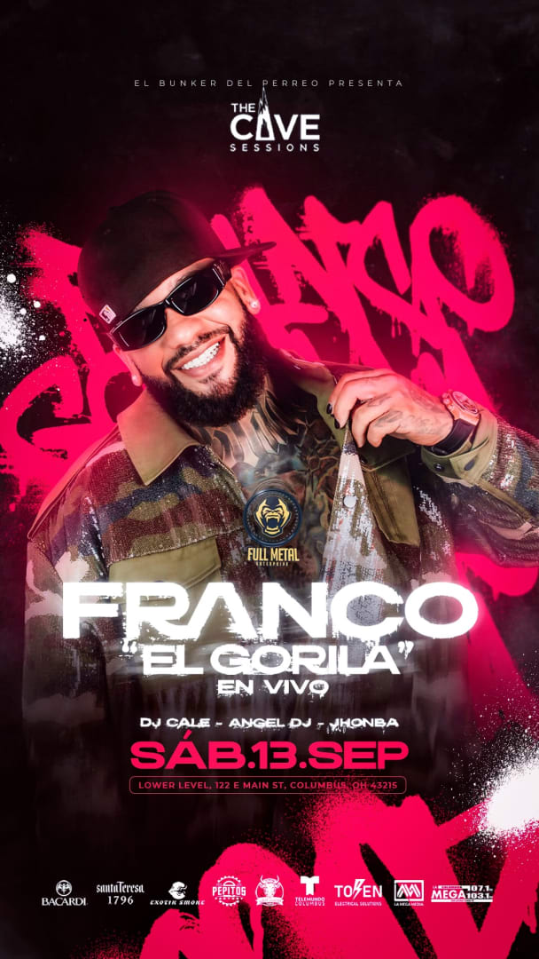 Event - FRANCO EL GORILA EN COLUMBUS  - Columbus, Ohio - September 13, 2025 | concert tickets