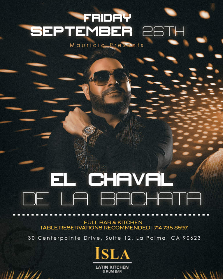 Event - El Chaval de la Bachata - La Palma, California - September 26, 2025 | concert tickets