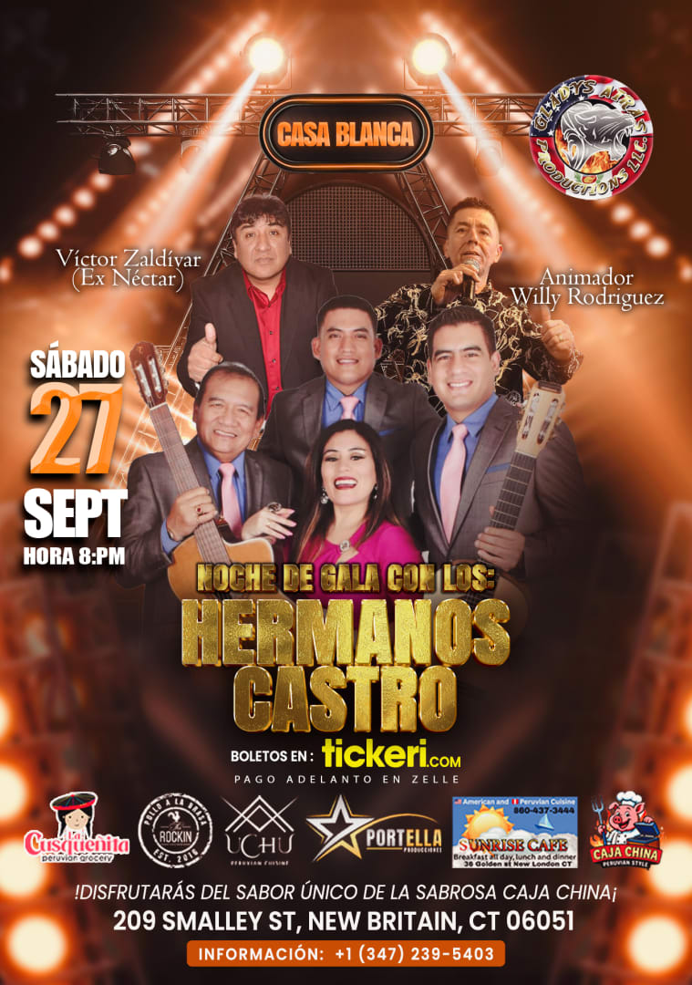 Event - Noche de gala con los   hermanos castro. - New Britain, Connecticut - September 27, 2025 | concert tickets