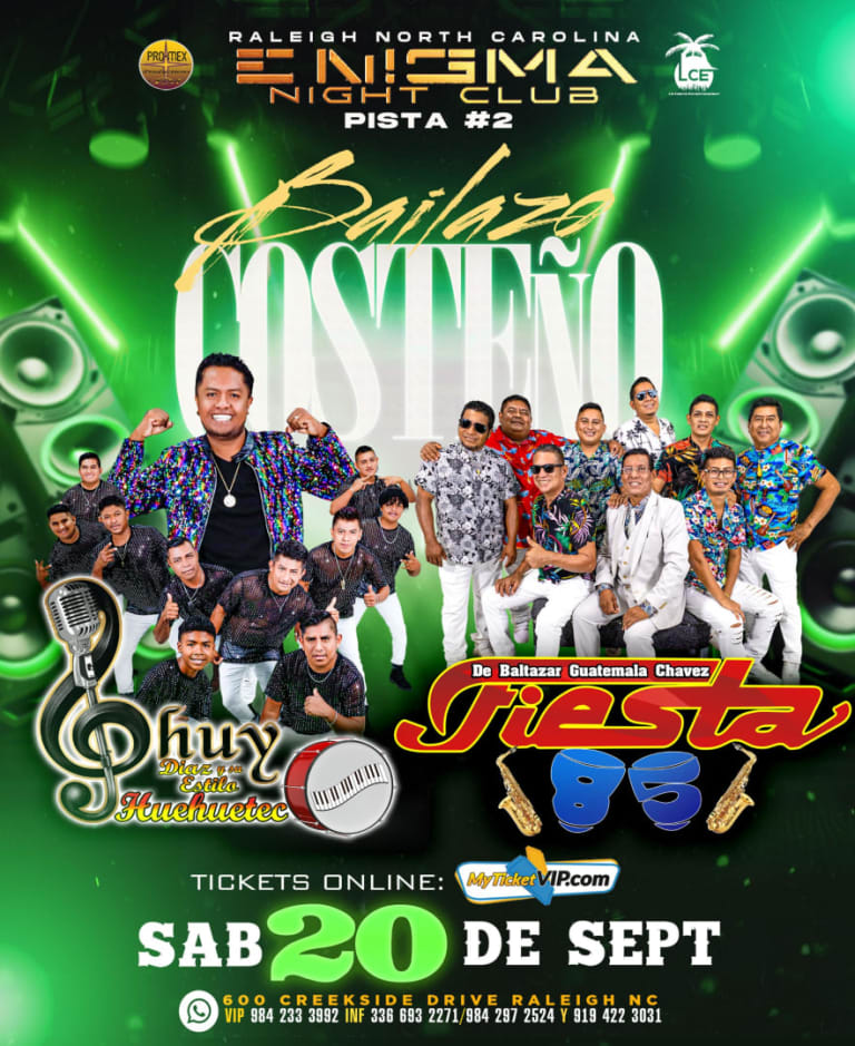 Event - BAILAZO COSTEÑO - Raleigh, North Carolina - September 20, 2025 | concert tickets