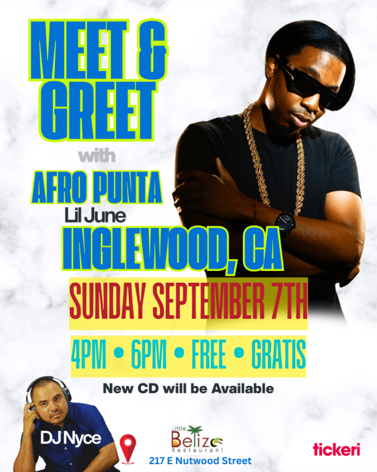 Event - Meet & Greet with Lil June Afro Punta en Inglewood California) - Inglewood, California - September 7, 2025 | concert tickets