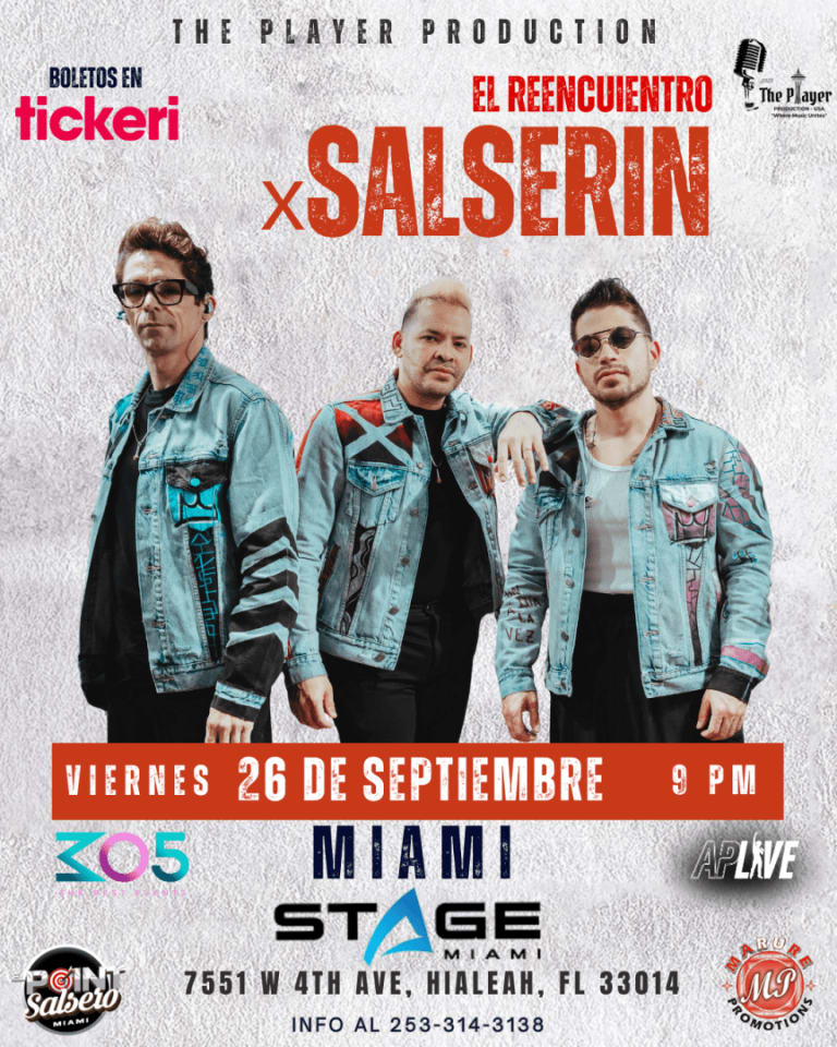 Event - EL REENCUENTRO X-SALSERIN - MIAMI - Hialeah, Florida - September 26, 2025 | concert tickets