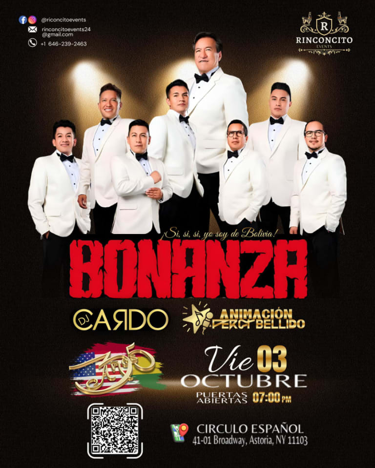 Event - Bonanza 35 Años en Concierto -- Una Noche Única en Nueva York! - Queens, New York - October 3, 2025 | concert tickets