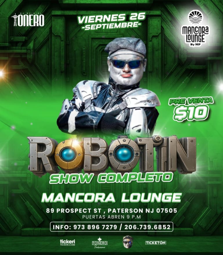 Event - Robotin en New Jersey viernes  - Paterson, New Jersey - September 26, 2025 | concert tickets