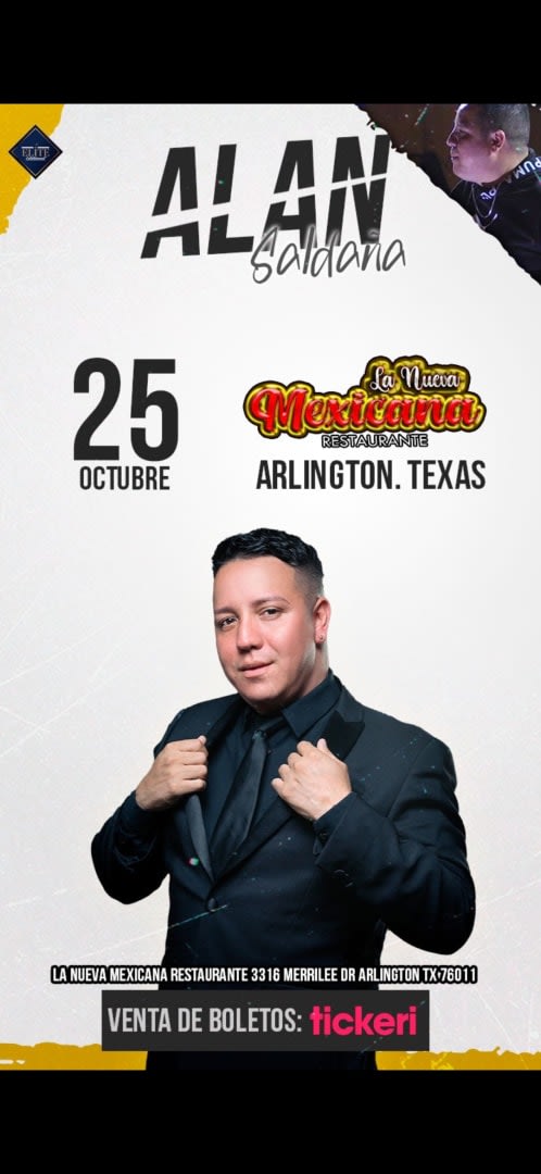 Event - ALAN SALDANA El As De La Comedia - ARLINGTON, Texas - October 25, 2025 | concert tickets