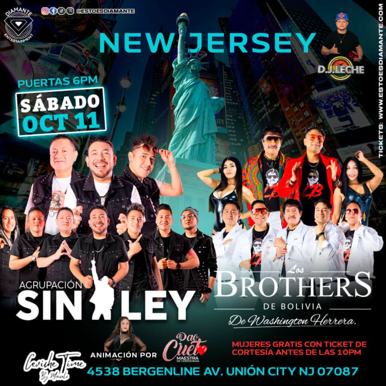 Event - AGRUPACION SIN LEY & LOS BROTHERS EN NEW JERSEY - Union City, New Jersey - October 11, 2025 | concert tickets