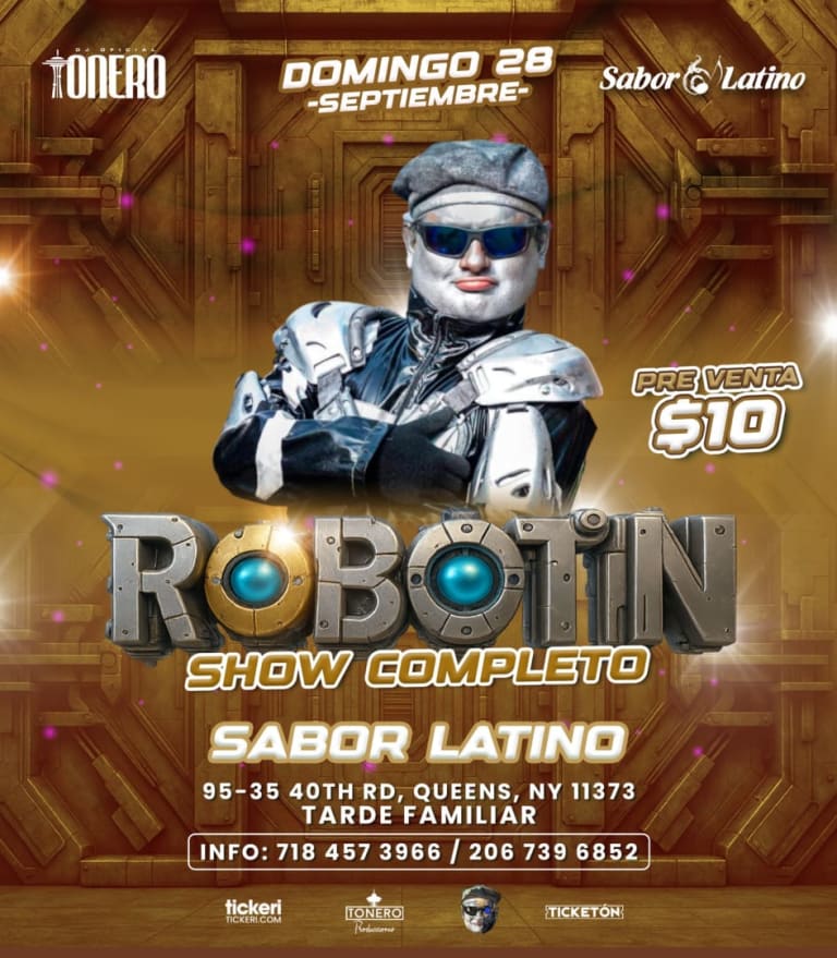 Event - Robotin en New York  Domingo - Queens, New York - September 28, 2025 | concert tickets