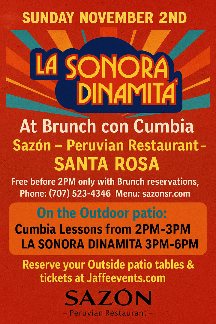 Event -  LA SONORA DINAMITA en Santa Rosa - Santa Rosa, California - November 2, 2025 | concert tickets