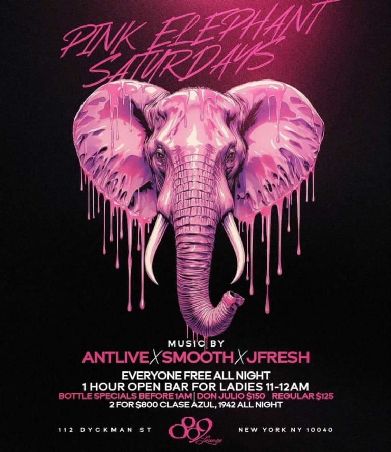 Event - 809 Lounge Saturdays & Pink Elephant Saturdays | Uptown NYC Nightlife - New York, New York - October 4, 2025 | concert tickets