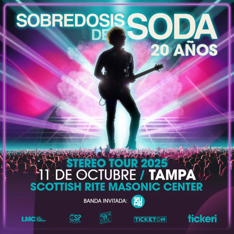 Event - Sobredosis de Soda en Tampa - Tampa, Florida - October 11, 2025 | concert tickets