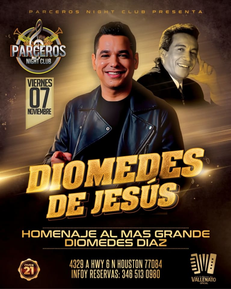 Event - DIOMEDES DE JESUS DIAZ EN HOUSTON - Houston, Texas - November 7, 2025 | concert tickets