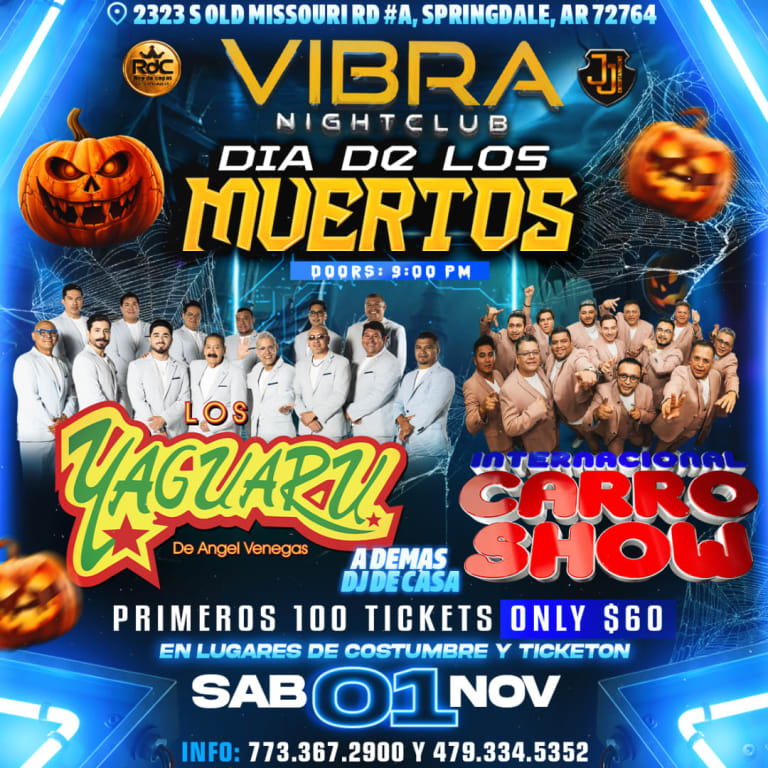 Event - LOS YAGUARU y CARRO SHOW en SPRINGDALE AR - Springdale, Arkansas - November 1, 2025 | concert tickets