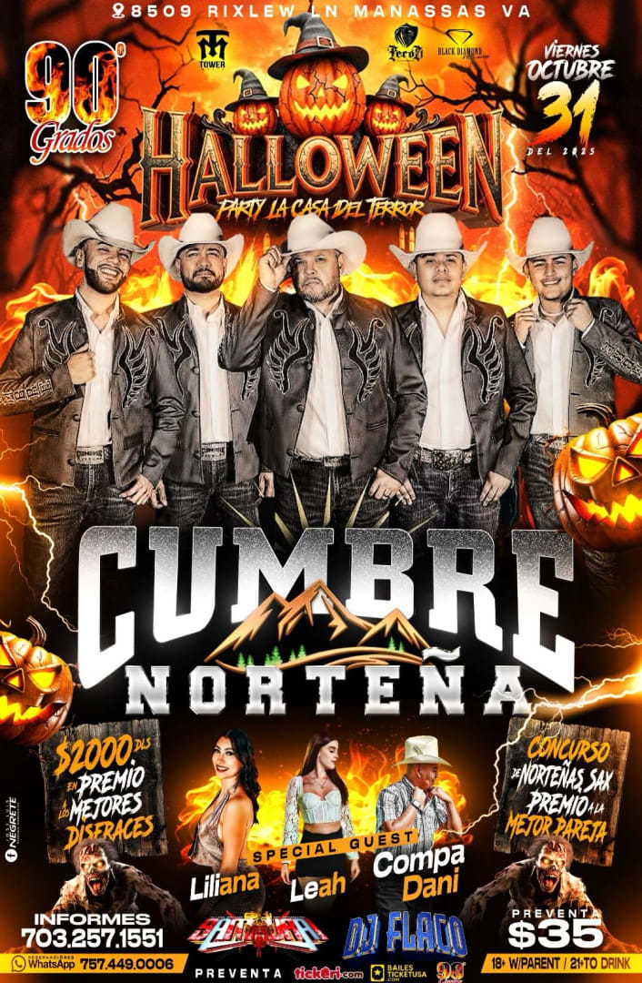 Event - Halloween Party la Casa del Terror - Manassas, Virginia - October 31, 2025 | concert tickets