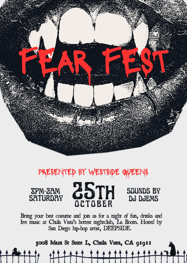 Event - FEAR FEST @ LA BOOM NIGHTCLUB - Chula Vista, California - October 25, 2025 | concert tickets