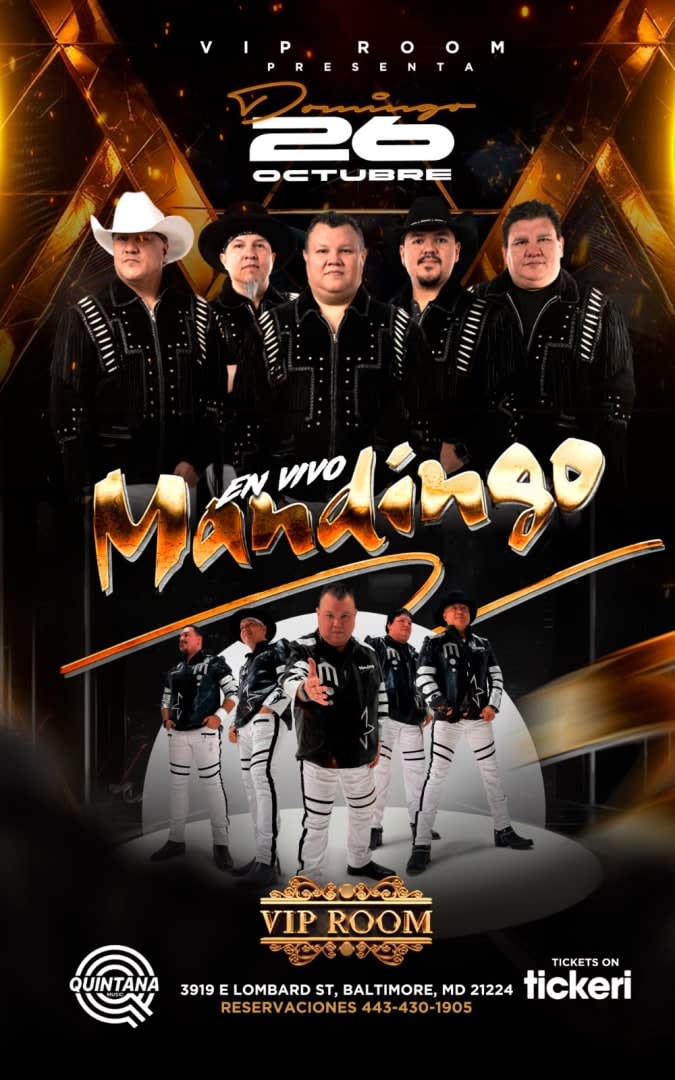 Event - Mandingo en Baltimore  - Baltimore, Maryland - October 26, 2025 | concert tickets