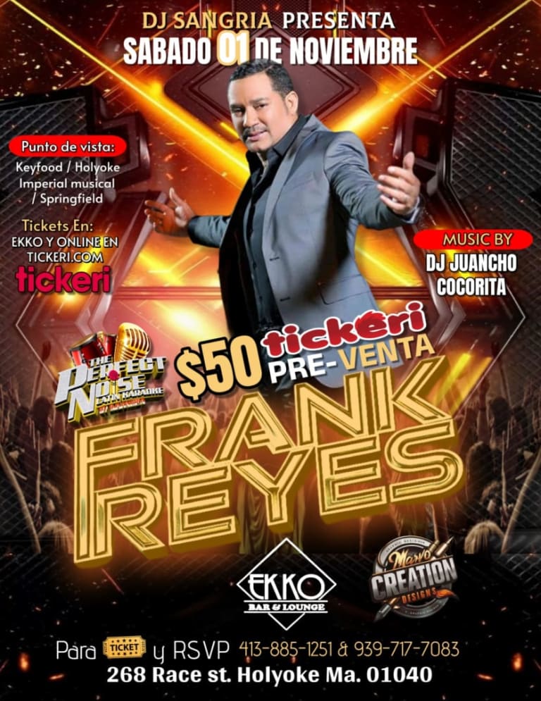 Event - FRANK REYES EN CONCIERTO - Holyoke, Massachusetts - November 1, 2025 | concert tickets