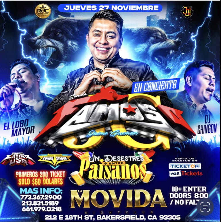 Event - SONIDO FAMOSO en BAKERSFIELD, CA - Bakersfield, California - November 27, 2025 | concert tickets