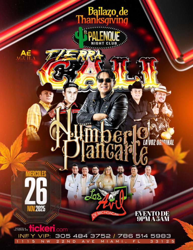 Event - Humberto Plancarte, La Nueva Estrategia y Los Avil de Michoacan en concierto en Miami - Miami, Florida - November 26, 2025 | concert tickets