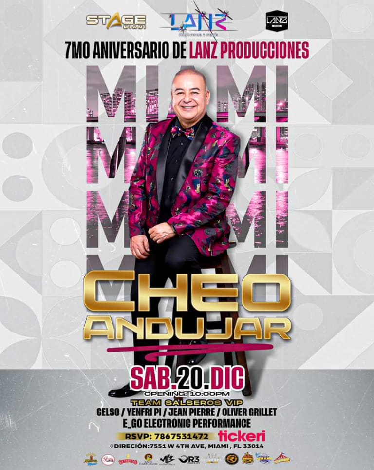 Event - Cheo Andujar en concierto - Hialeah, Florida - December 20, 2025 | concert tickets