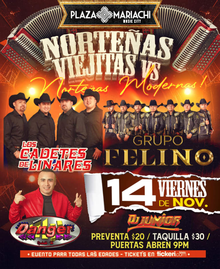 Event - NORTEÑAS VIEJAS & NORTEÑAS NUEVAS - Nashville, Tennessee - November 14, 2025 | concert tickets