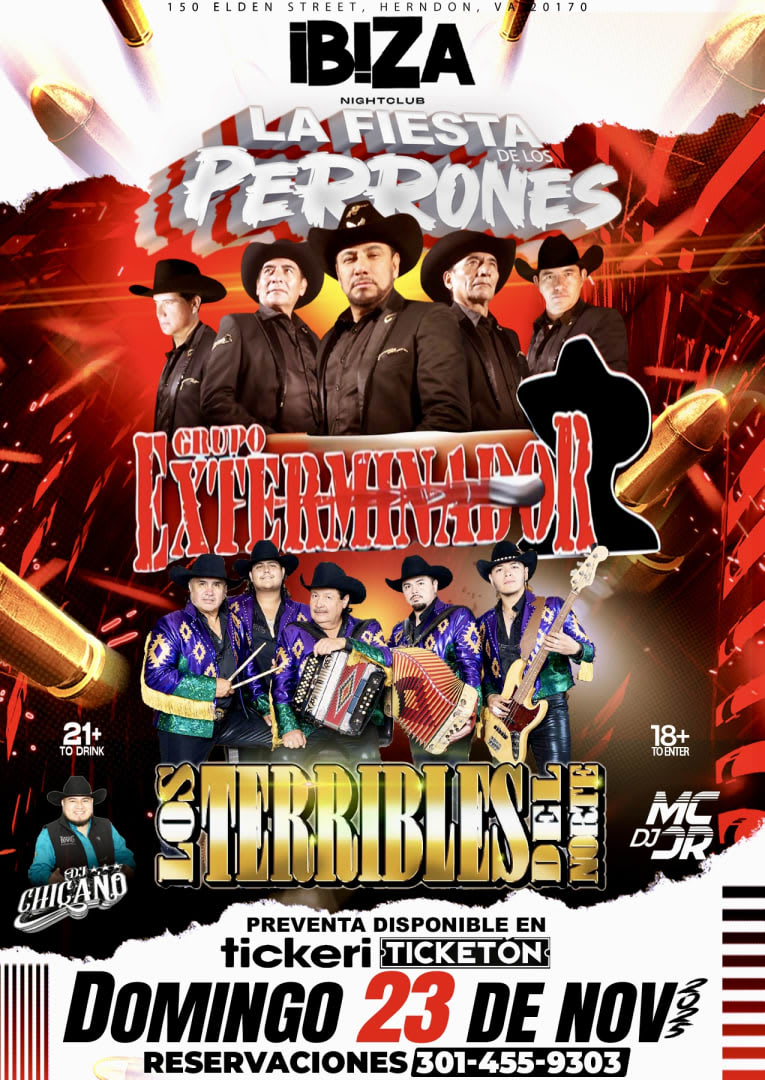 Event - GRUPO EXTERMINADOR Y LOS TERRIBLES DEL NORTE EN HERNDON VA  - Herndon, Virginia - November 23, 2025 | concert tickets